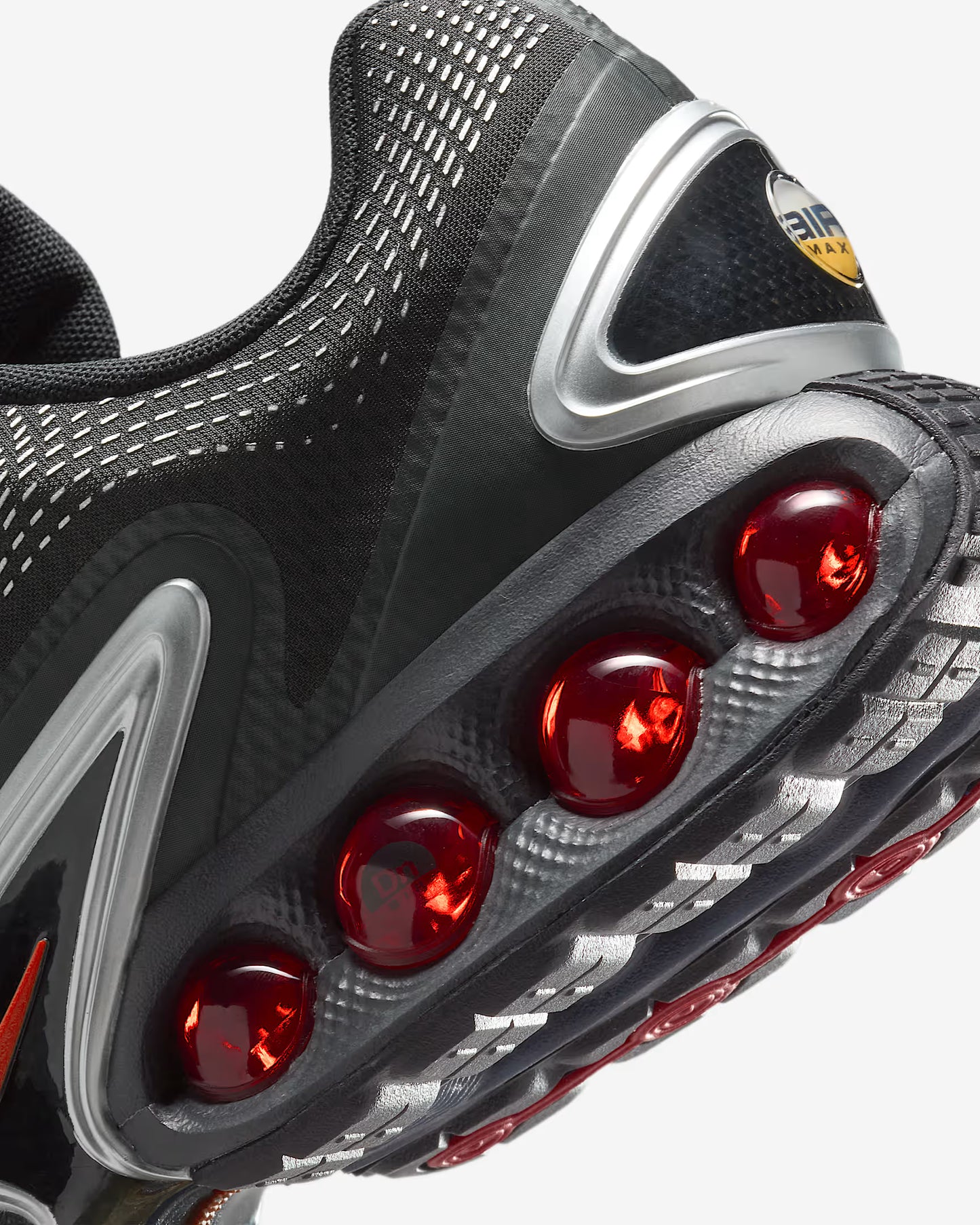 Nike Air Max DN Black Metallic Silver University Red'