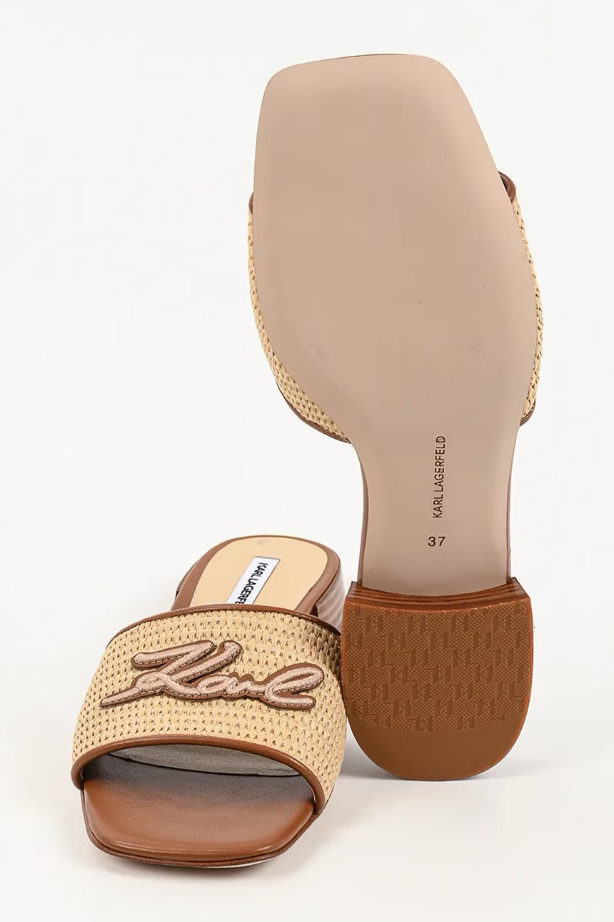 Дамски чехли Karl Lagerfeld Petalo II KL80700A – Бежови KARL LAGERFELD