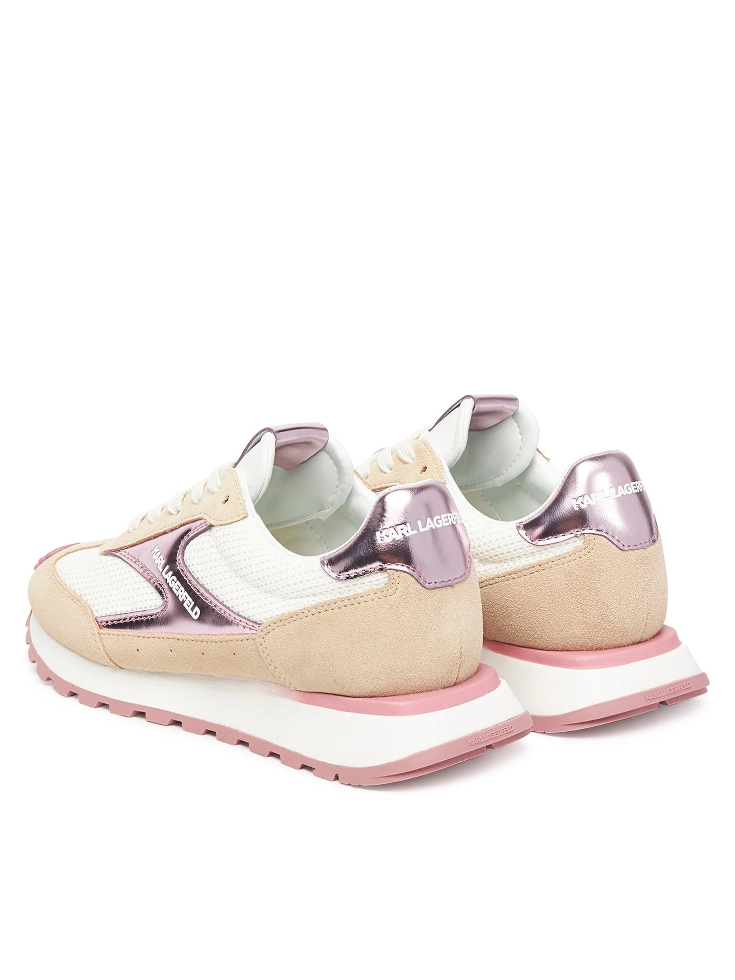 Сникърси KARL LAGERFELD Kairo Lo Lace Mix II KL61124E 4TP Бежов ElitePoint